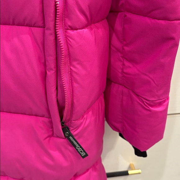 BCBGeneration Fuchsia Long Puffer Coat- EUC - Picture 5 of 6